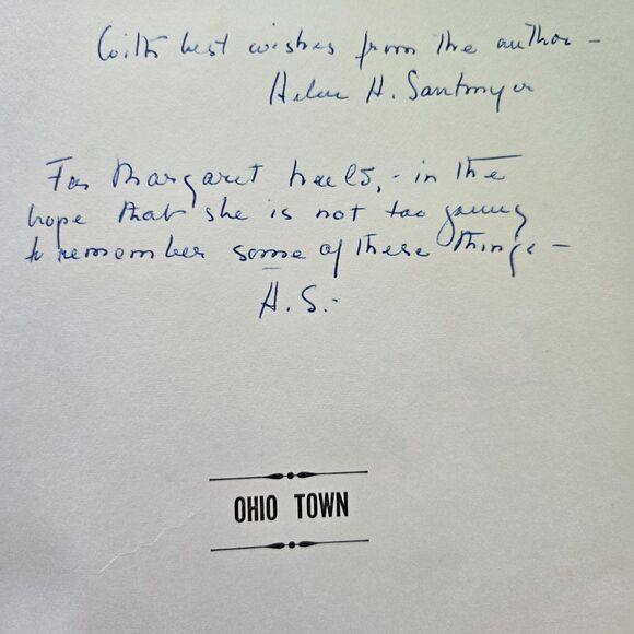Ohio Town by Helen Hooven Santmyer | 1962 HC DJ | Signed Author Inscriptions - Picture 4 of 12